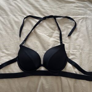 Victoria’s Secret Black Strappy Bikini Top